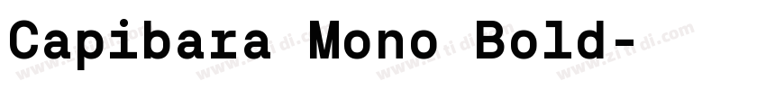 Capibara Mono Bold字体转换